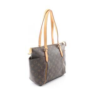 Louis Vuitton Monogram Leather Brown Canvas Bag Totally Tote